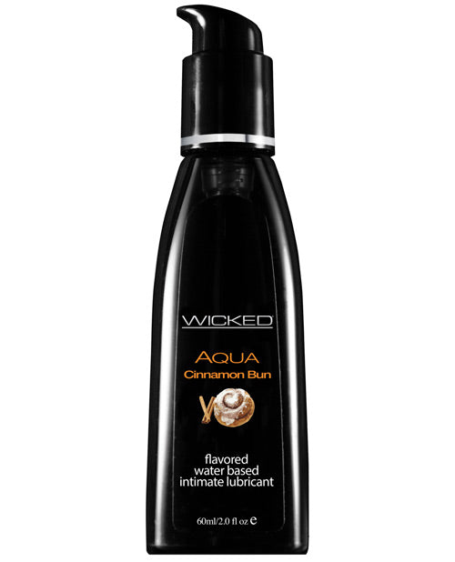 Wicked Sensual Care Aqua Water Based Lubricant - 2 oz Cinnamon Bun