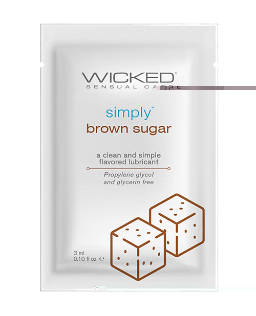 Wicked Sensual Care Simply Water Based Lubricant - .1 oz Brown Sugar