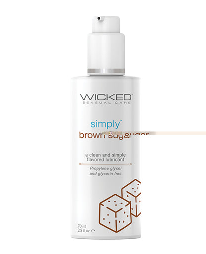 Wicked Sensual Care Simply Water Based Lubricant - 2.3 oz Brown Sugar