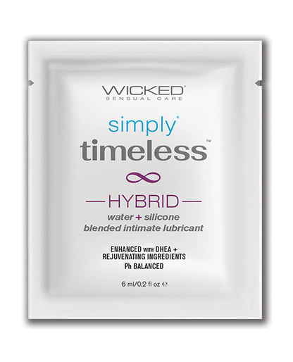 Wicked Sensual Care Simply Timeless Hybrid Water & Silicone Lubricant - .2 oz