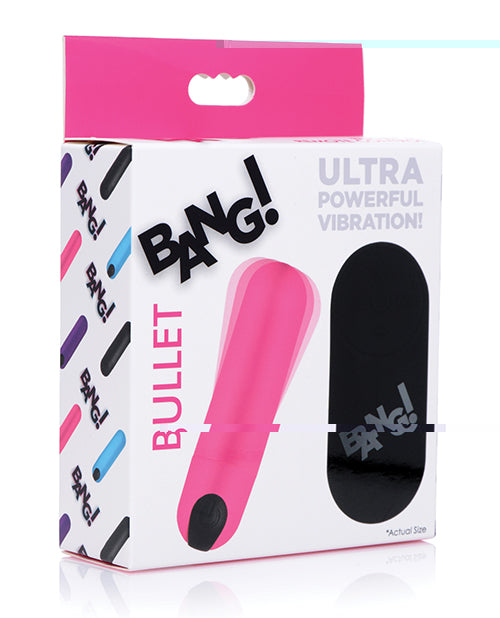 Bang! Vibrating Bullet w/ Remote Control - Pink